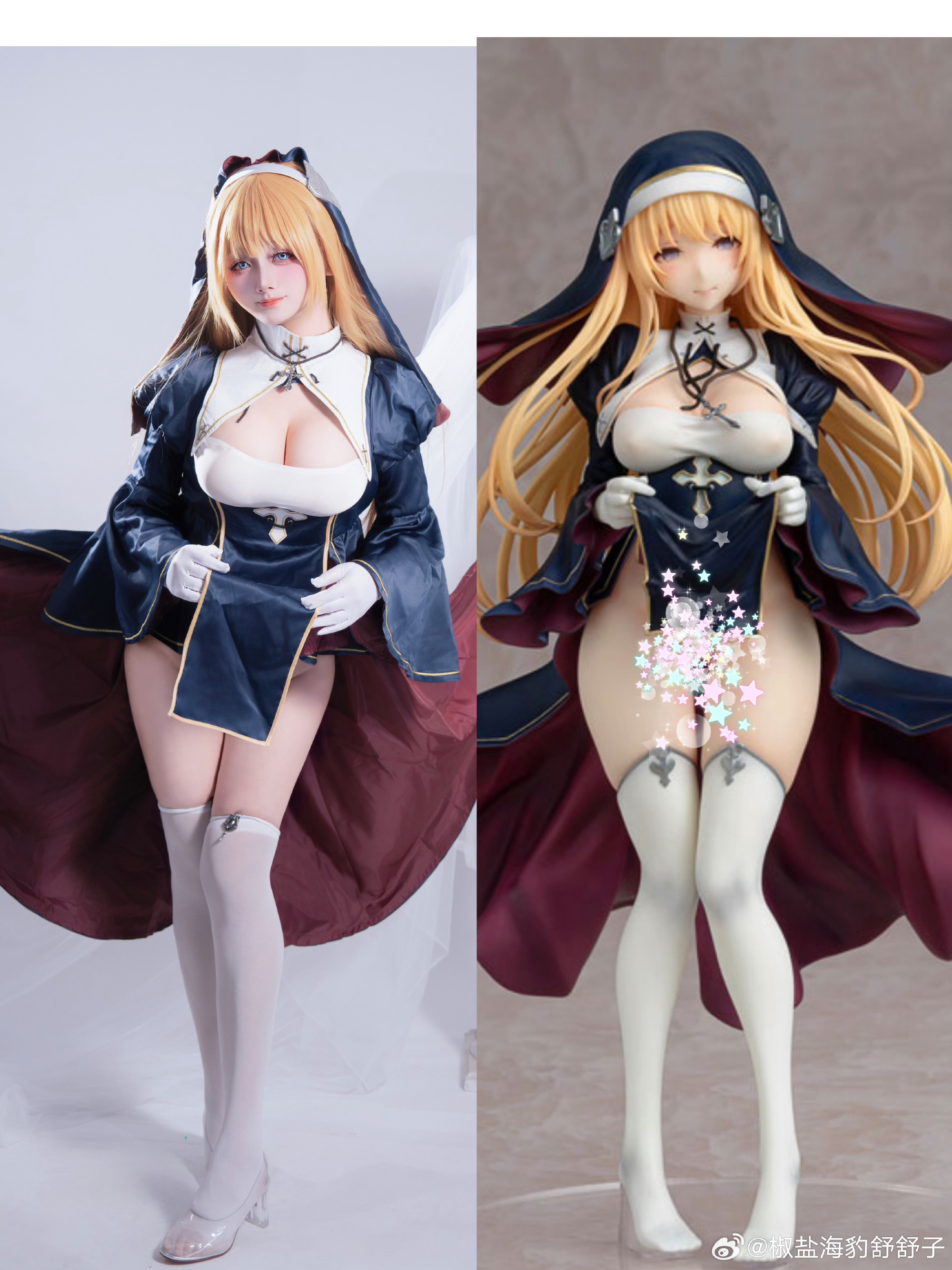 S[鉴赏] 椒盐海豹舒舒子 COSPLAY 修女夏洛特