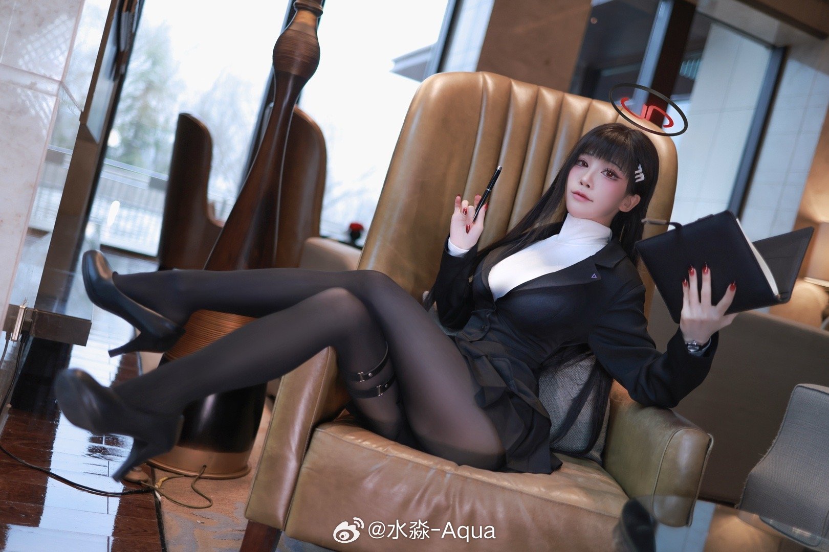 S[鉴赏] 水淼-Aqua cosplay 蔚蓝档案 调月莉音