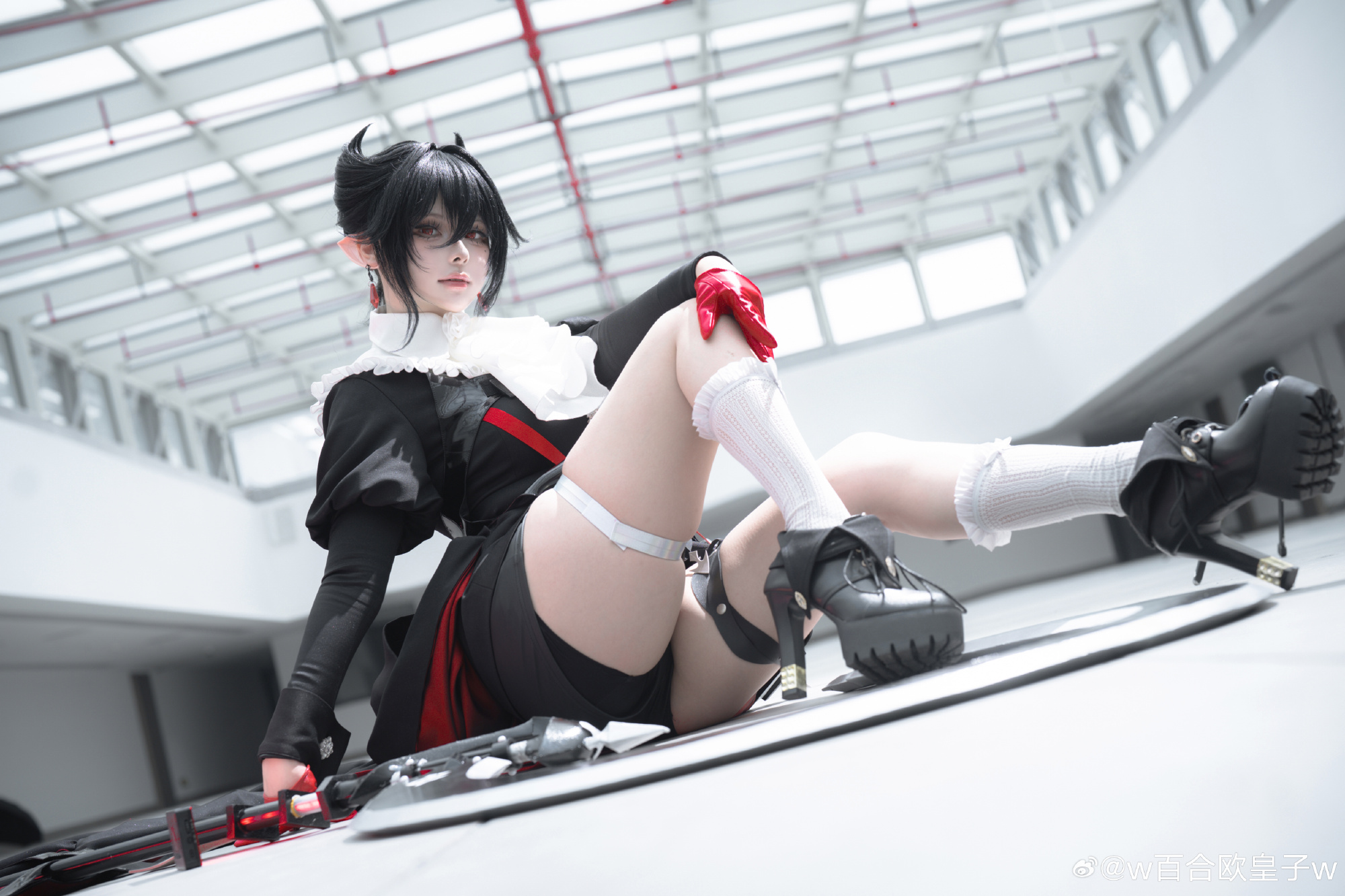 S[COS系]  @w百合欧皇子w 她走过消逝的足迹，故事的主人早已离席。 明日方舟 隐德来希