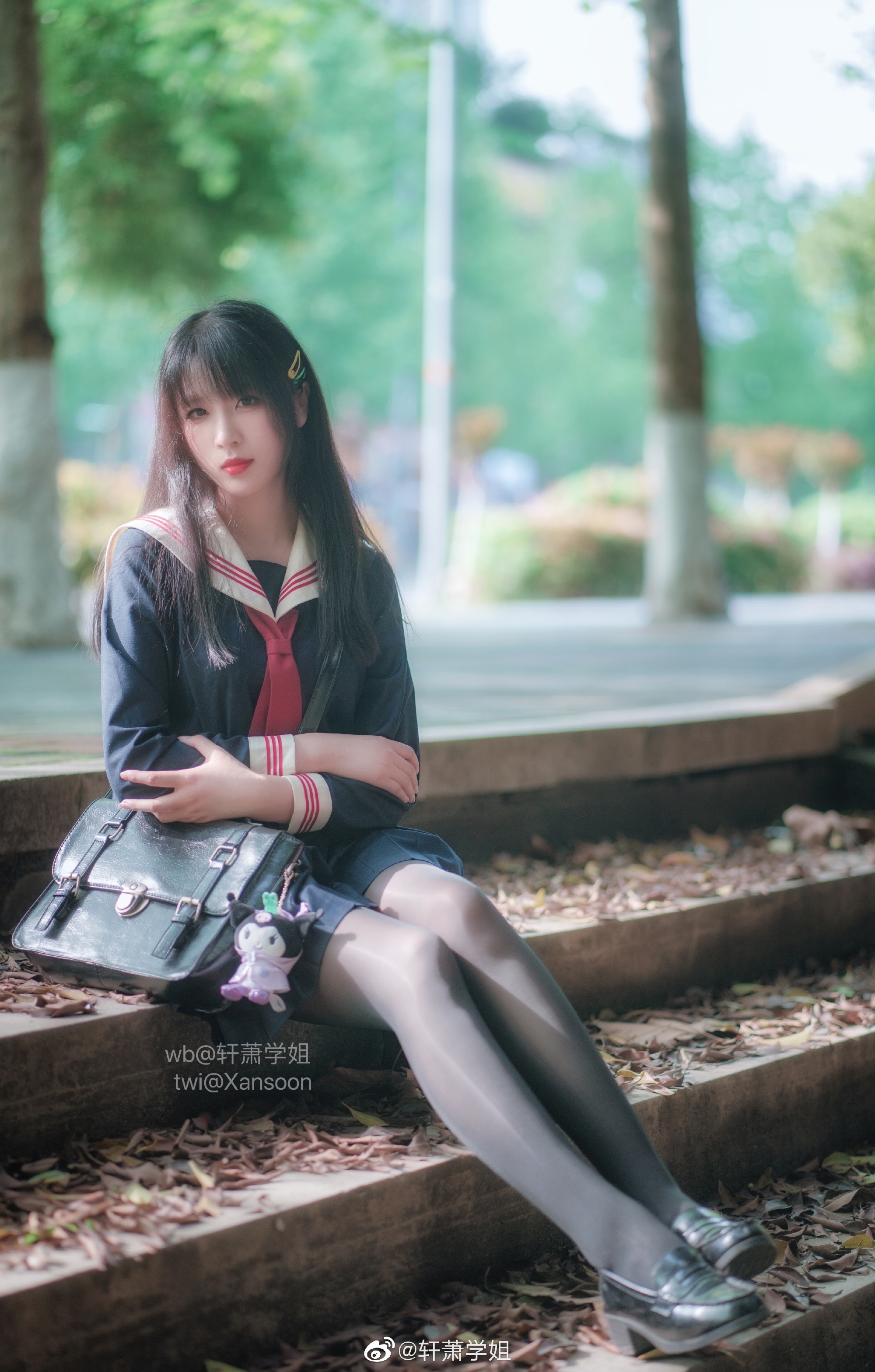 S[鉴赏]轩萧学姐 JK制服 少女写真 和煦 @轩萧学姐