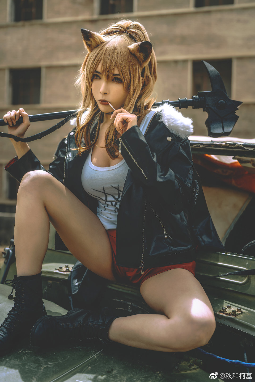 S[COS系] 维娜 是我的第一个六星干员  明日方舟 推进之王@ 秋和柯基