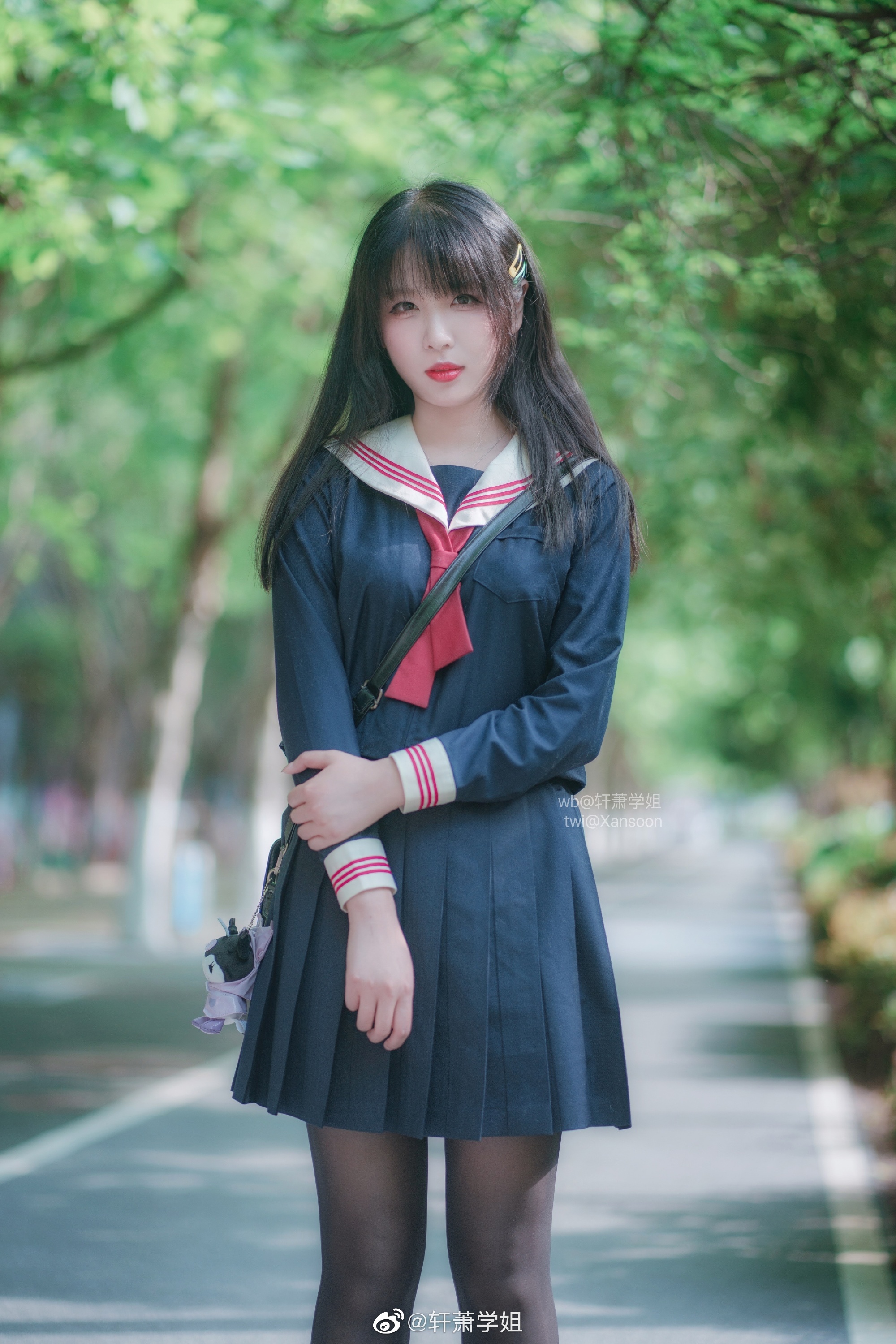 S[鉴赏]轩萧学姐 JK制服 少女写真 和煦 @轩萧学姐