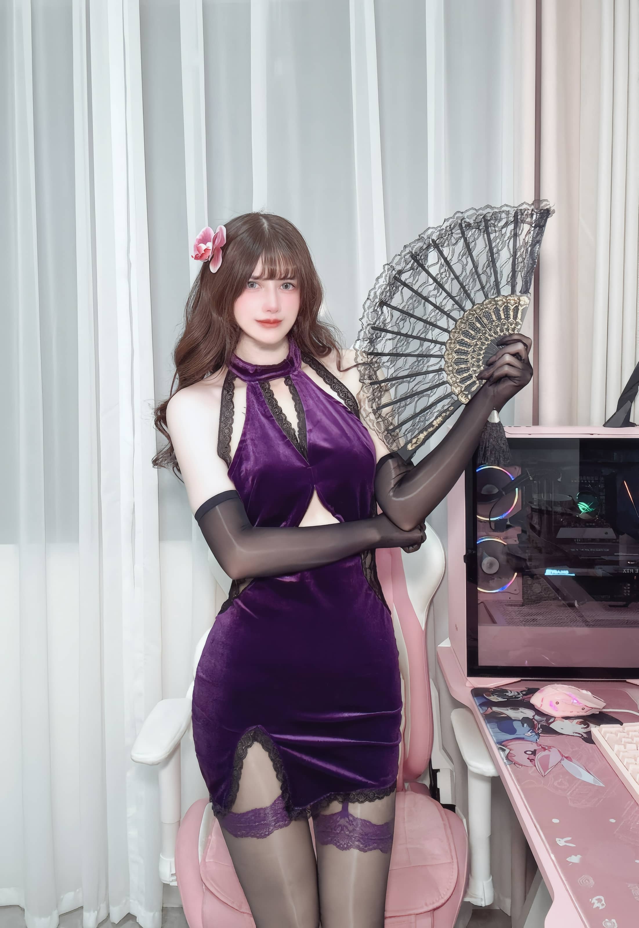 D[COS系] 鹿八岁baby 紫色韵味[64P4V-964M]