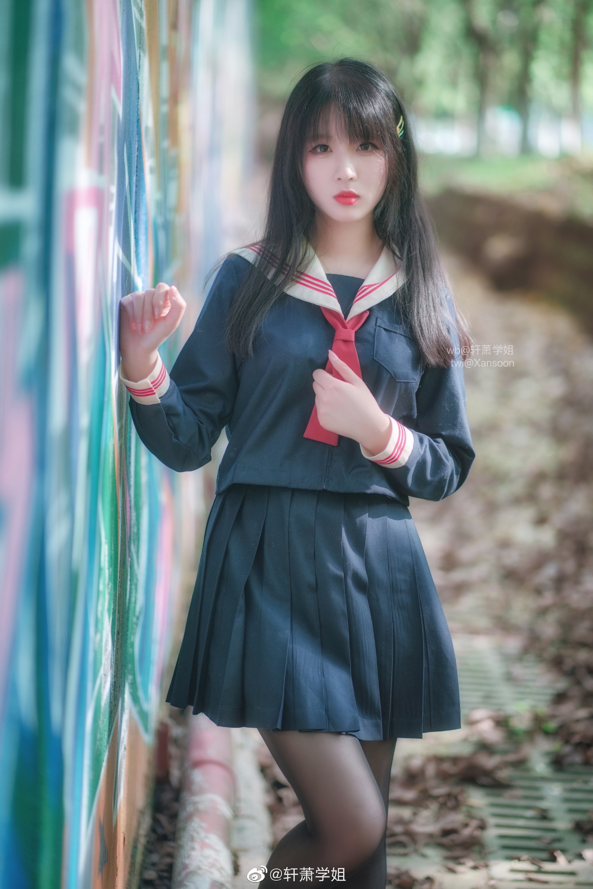 S[鉴赏]轩萧学姐 JK制服 少女写真 和煦 @轩萧学姐