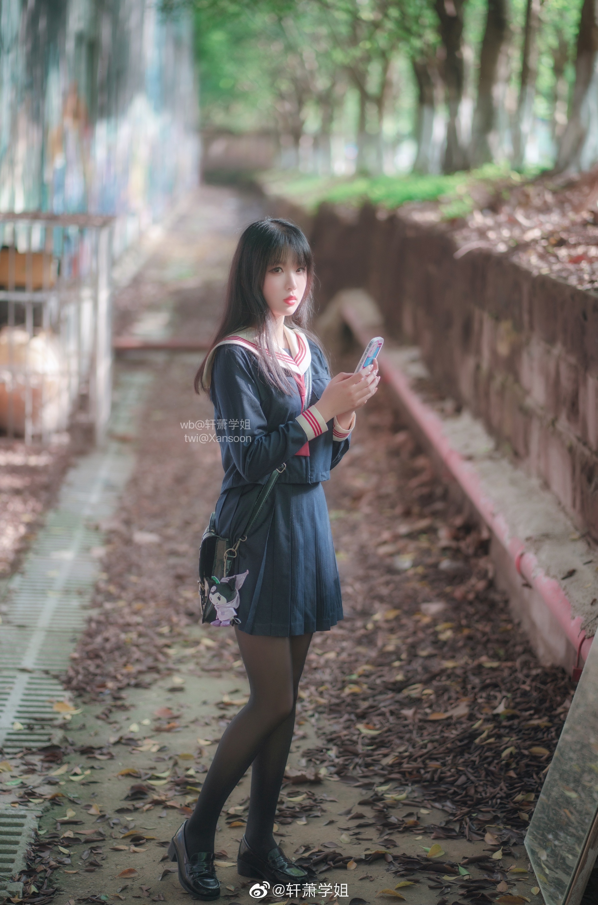 S[鉴赏]轩萧学姐 JK制服 少女写真 和煦 @轩萧学姐