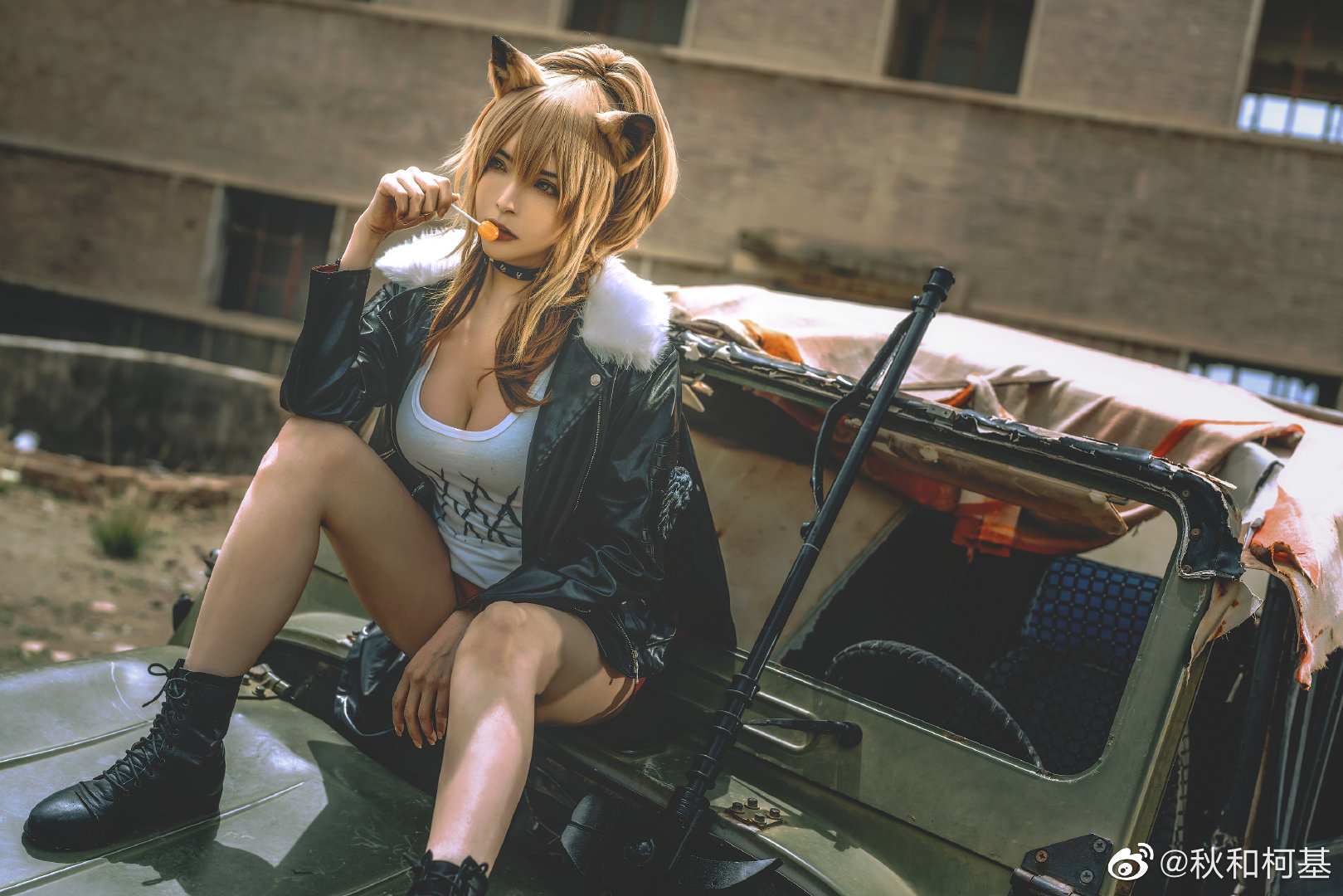 S[COS系] 维娜 是我的第一个六星干员  明日方舟 推进之王@ 秋和柯基