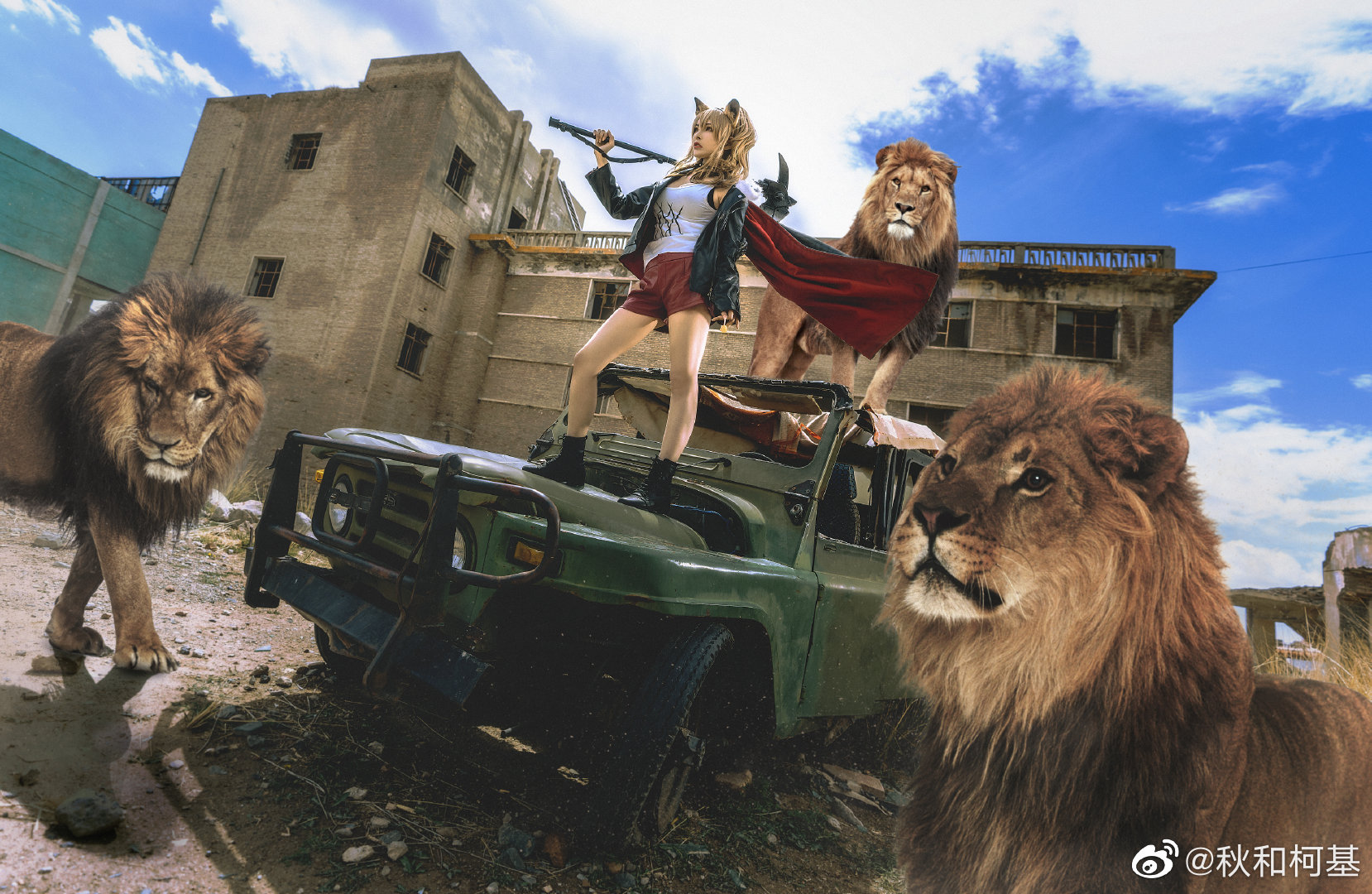 S[COS系] 维娜 是我的第一个六星干员  明日方舟 推进之王@ 秋和柯基