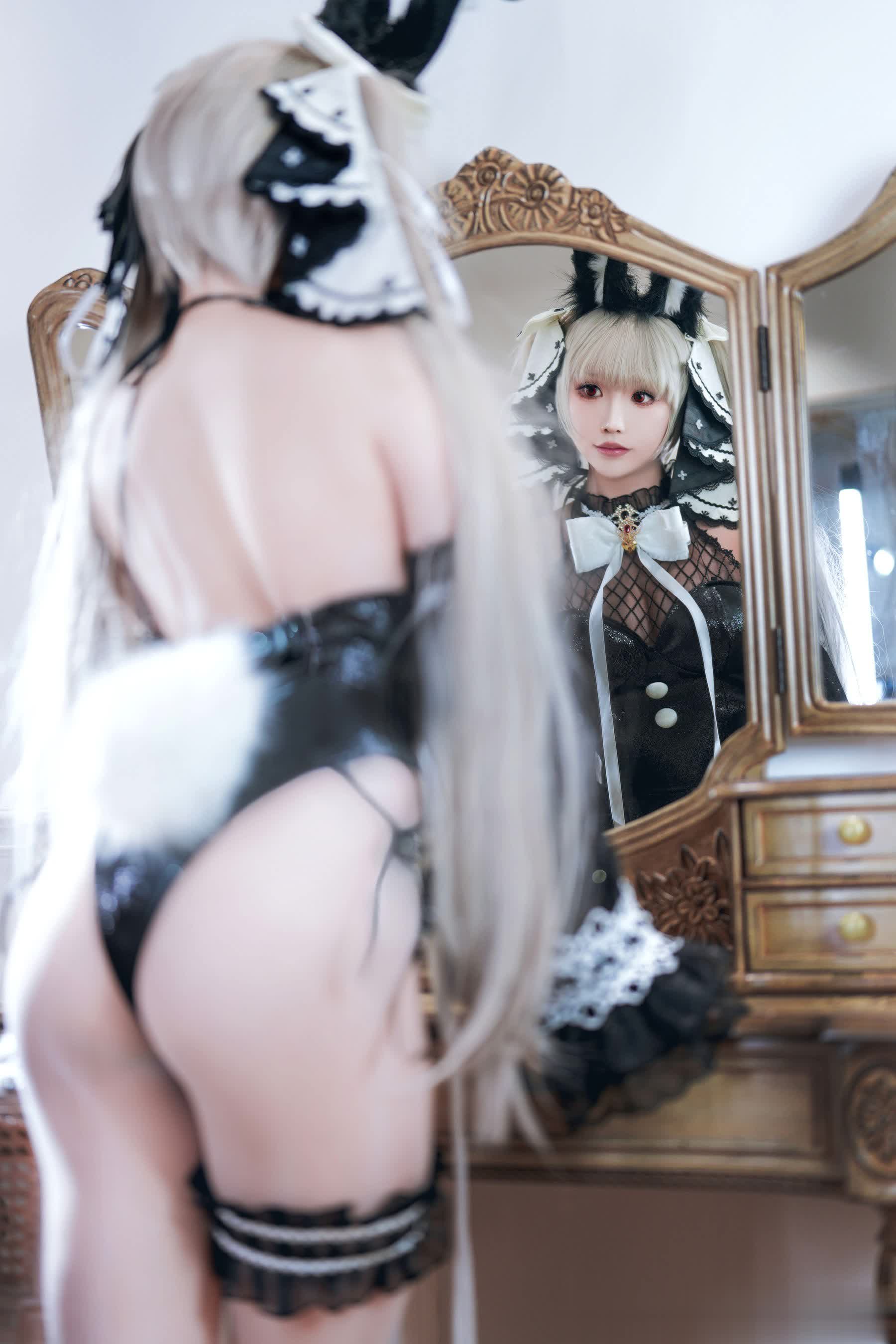 S[COS系]  正片 面饼仙儿&半半子 – 可爱人气Coser cosplay 碧蓝航线 可畏兔兔 33P