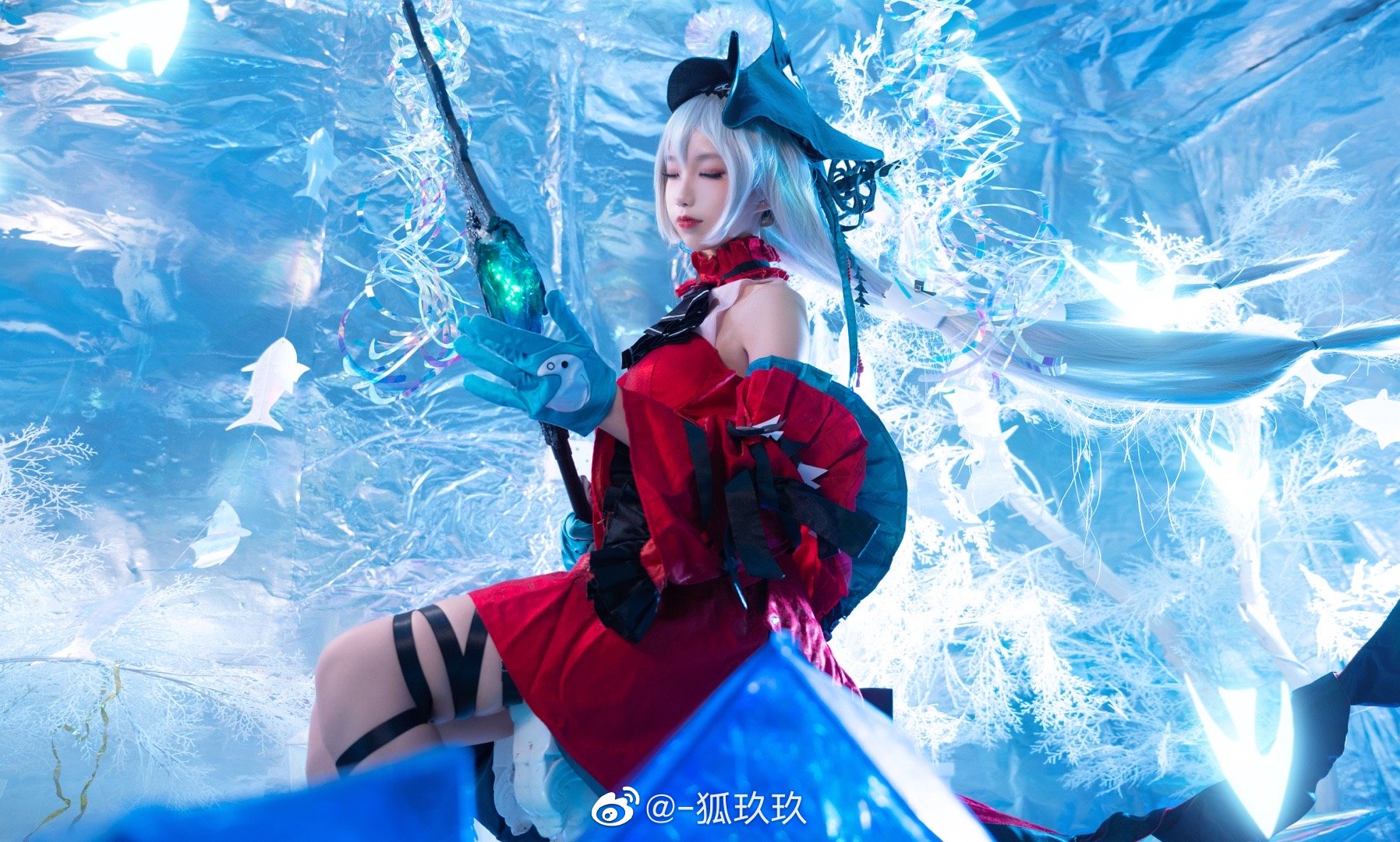 S[COS系] 狐玖玖 cosplay 正片欣赏 梦……你会有怎样一个梦呢？ 明日方舟 浊心斯卡蒂