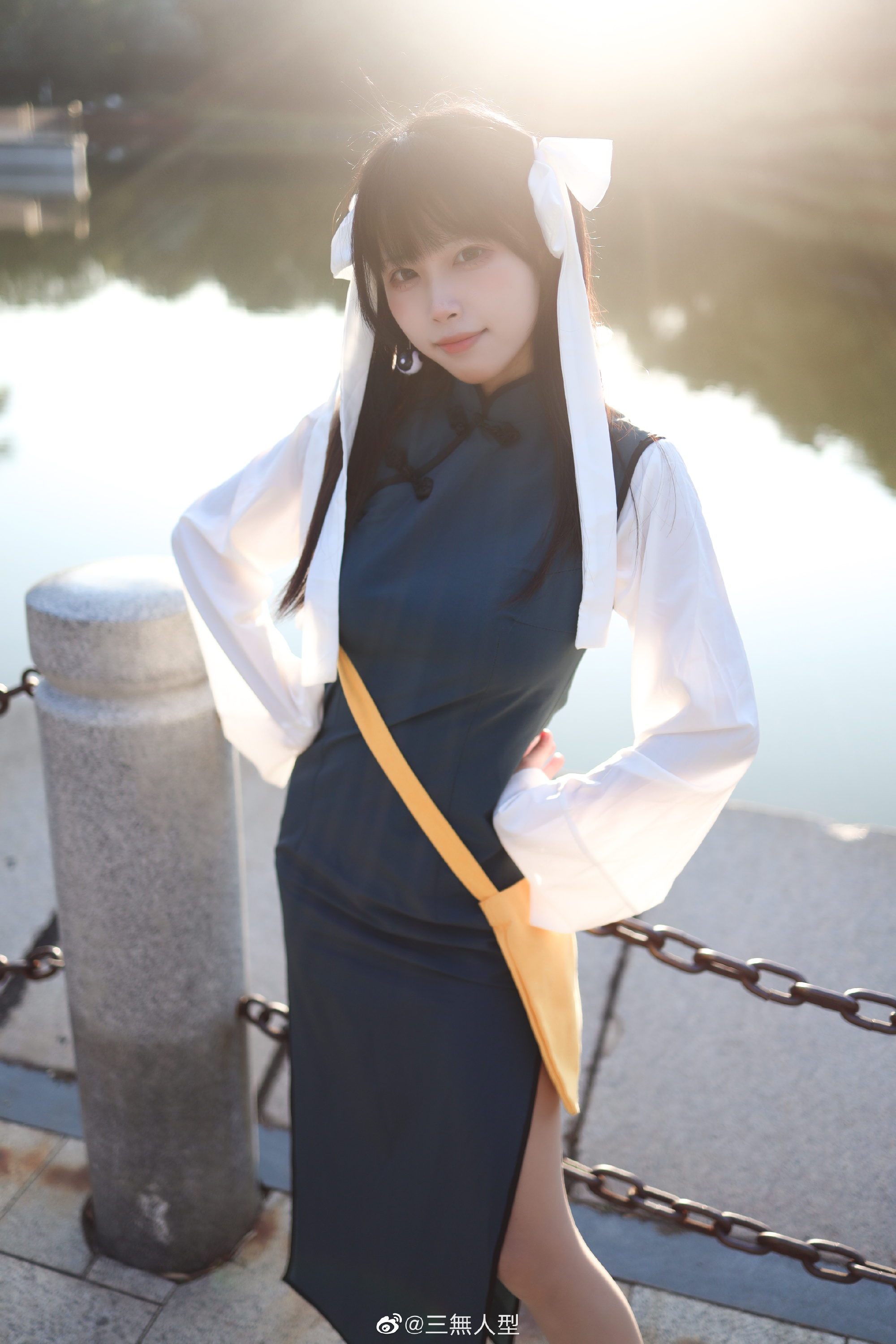 S[COS系]  三無人型：药之指，可之爱！ 药到病除，我的符最治相思病。妃咲旗袍。