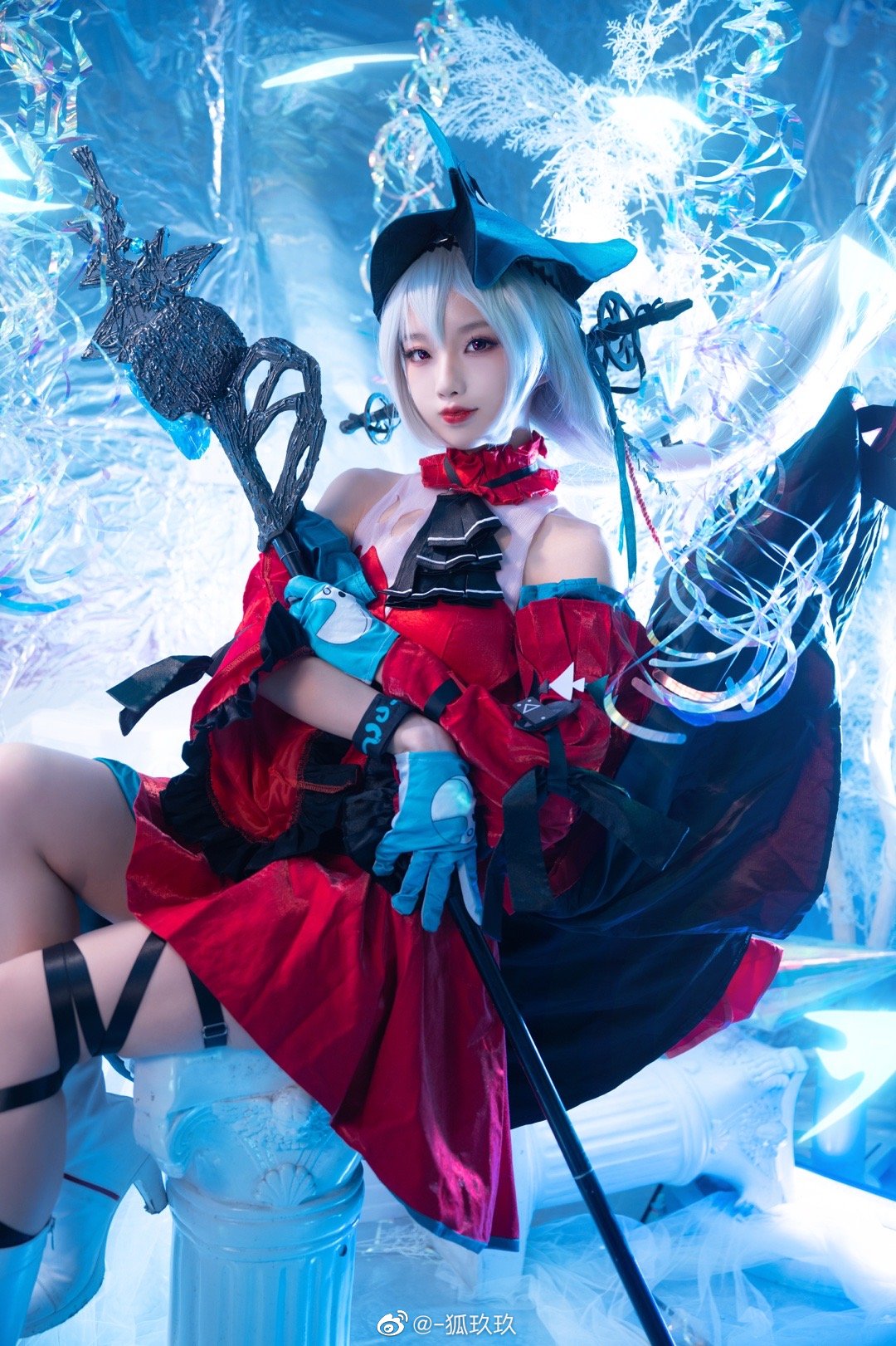 S[COS系] 狐玖玖 cosplay 正片欣赏 梦……你会有怎样一个梦呢？ 明日方舟 浊心斯卡蒂