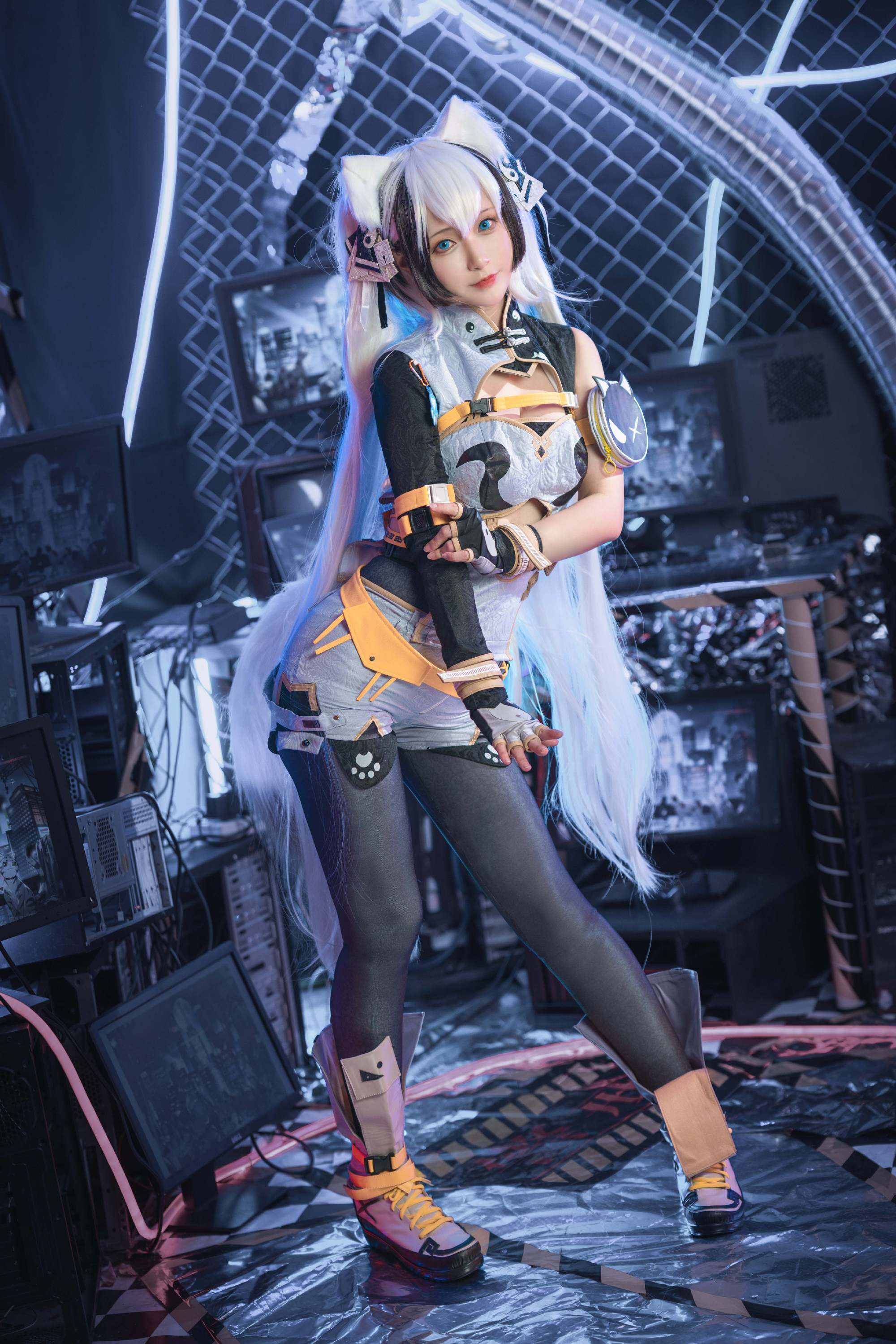 S[COS系] 铁板烧鬼舞w ！这世间的善，由我来维护，这世间的恶，由我来斩断。猫之城 双生侠影