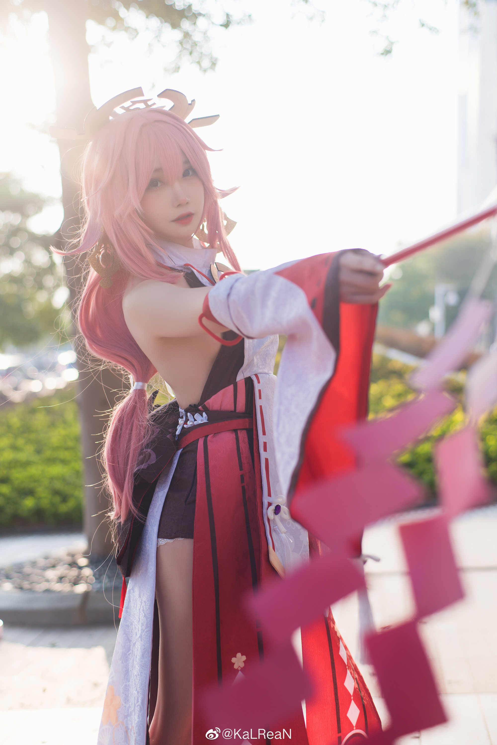 S[COS系] 焖焖碳- coser 的实例展示 正片  原神 八重神子11P