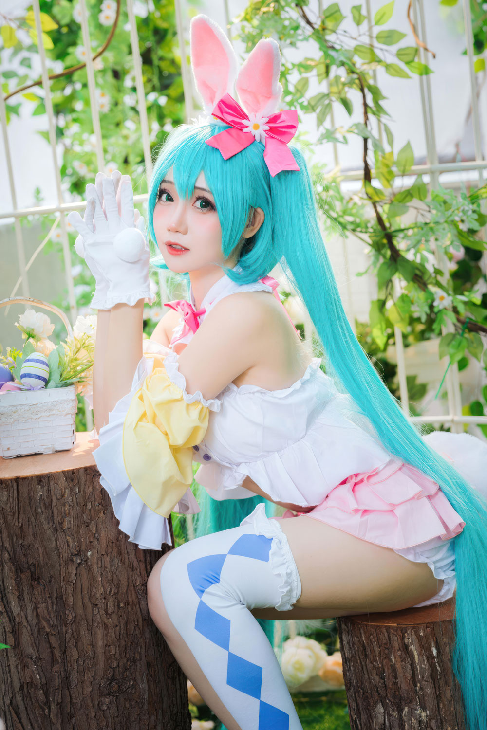 D[COS系]  焖焖碳 cosplay初音未来 复活节兔子 [22P-163M]