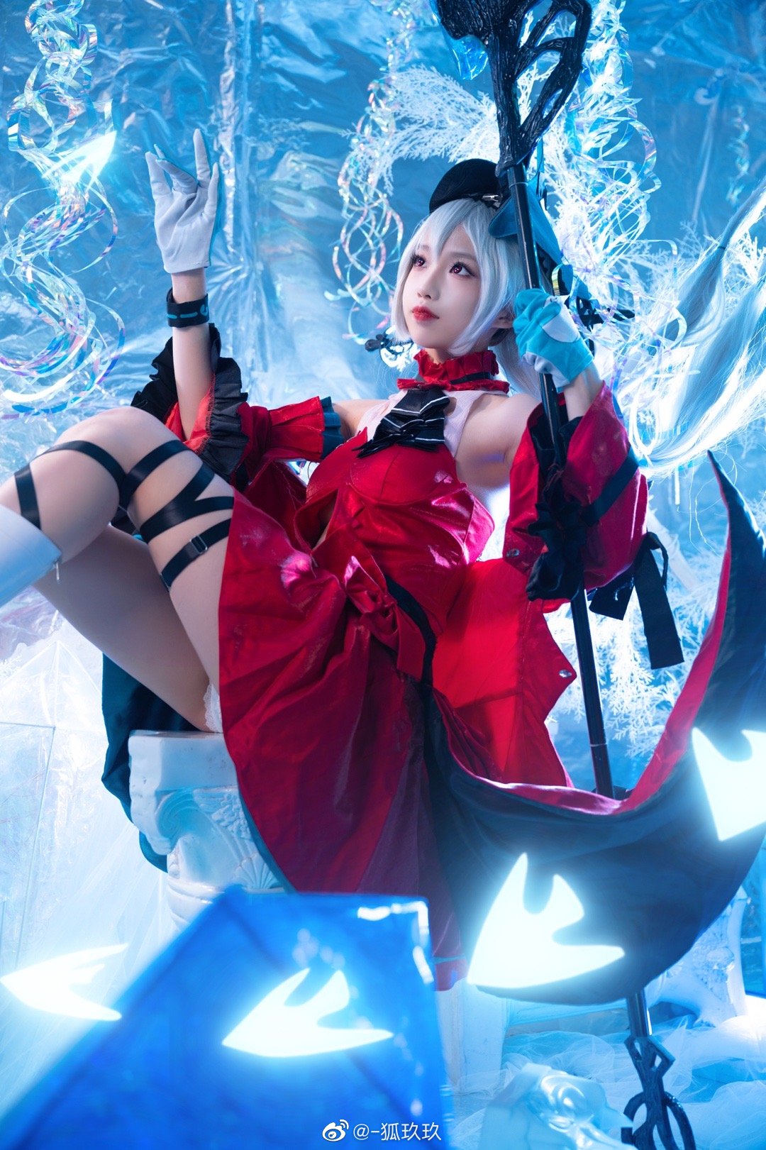 S[COS系] 狐玖玖 cosplay 正片欣赏 梦……你会有怎样一个梦呢？ 明日方舟 浊心斯卡蒂