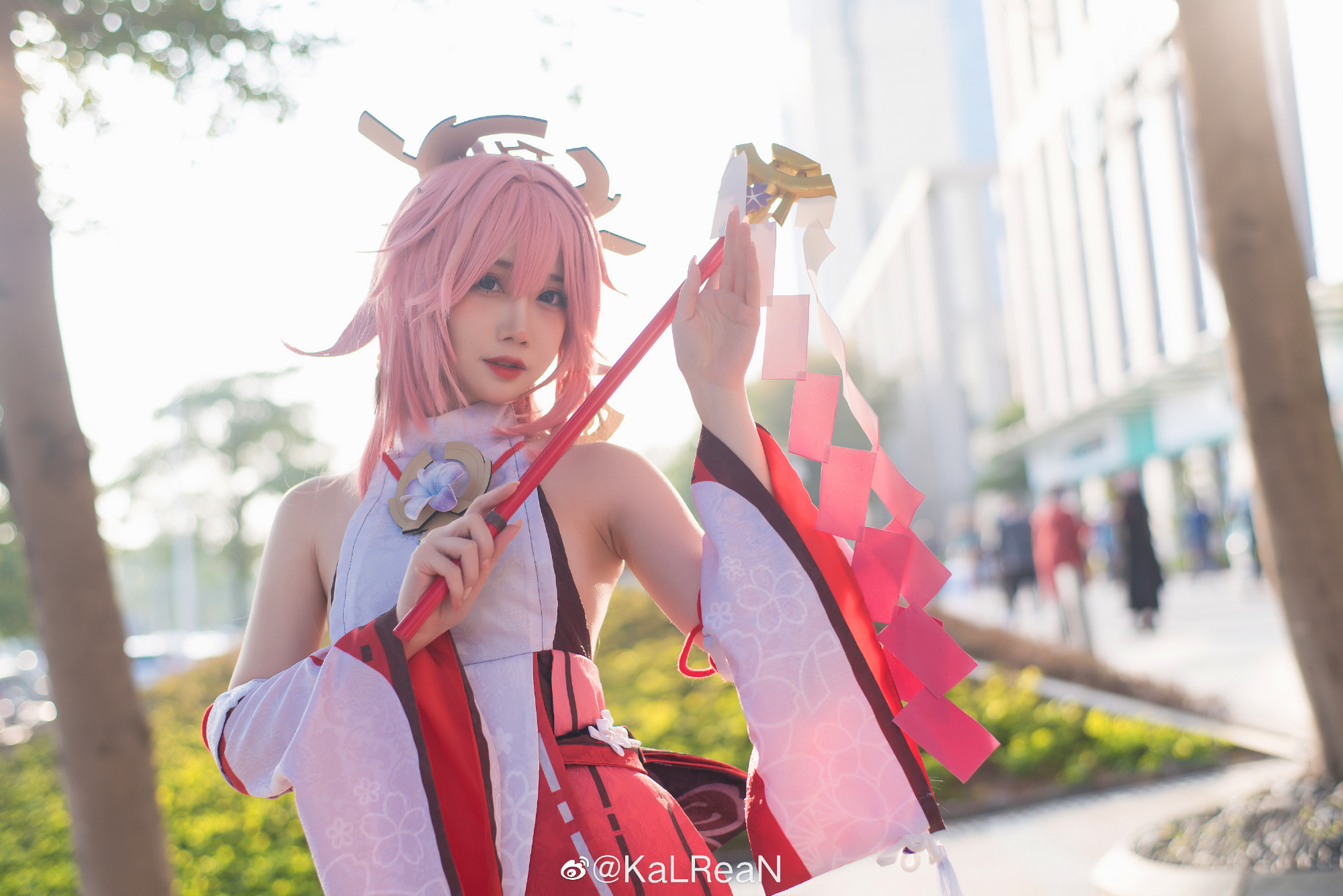 S[COS系] 焖焖碳- coser 的实例展示 正片  原神 八重神子11P