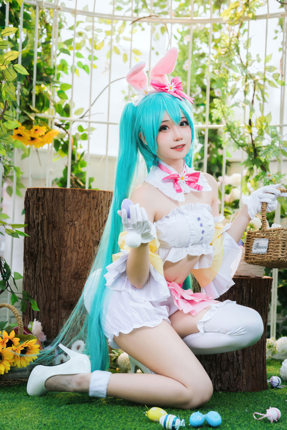 D[COS系]  焖焖碳 cosplay初音未来 复活节兔子 [22P-163M]