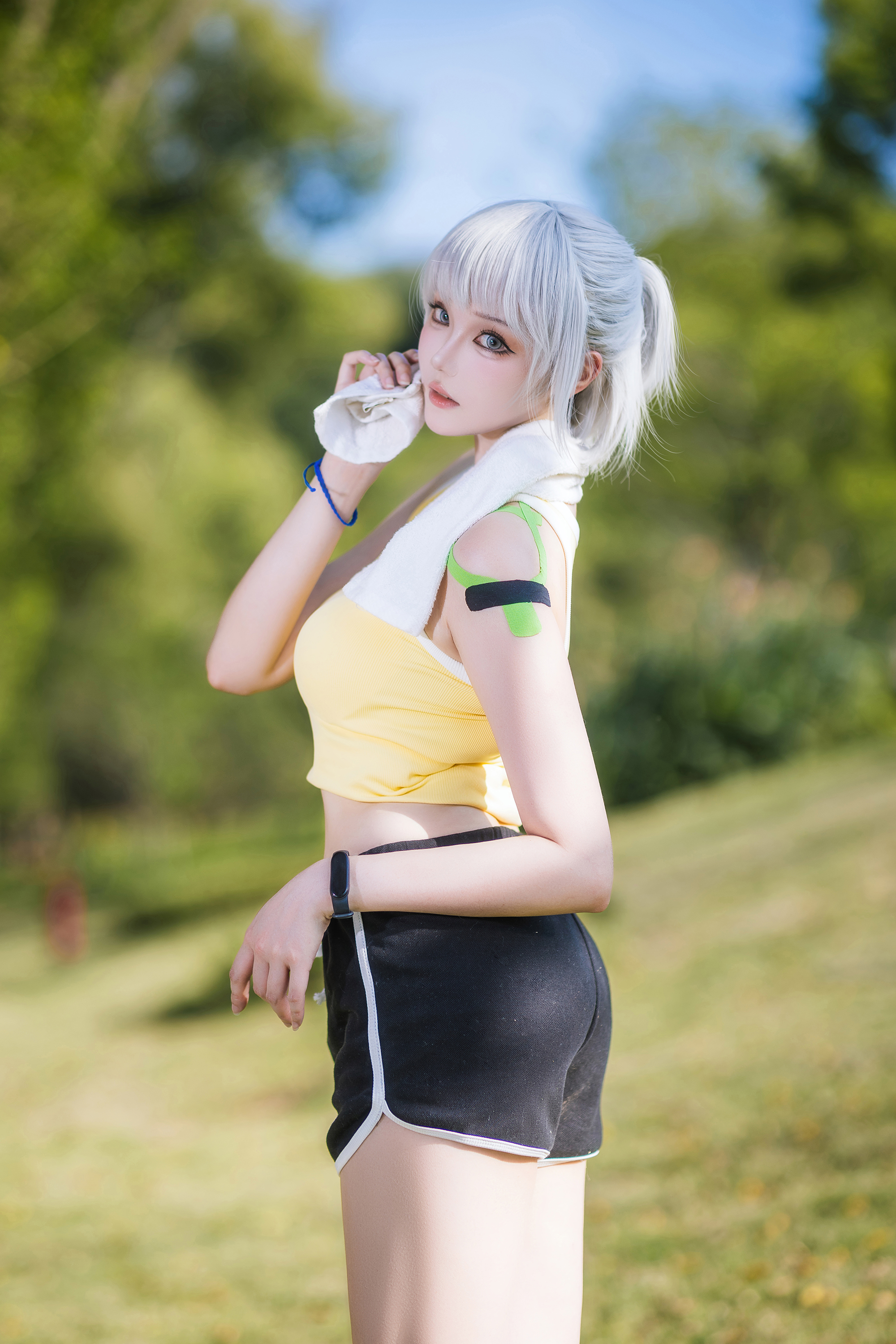 S[COS系]瓜希酱 COSPLAY写真 tu 正片欣赏 白月魁运动服