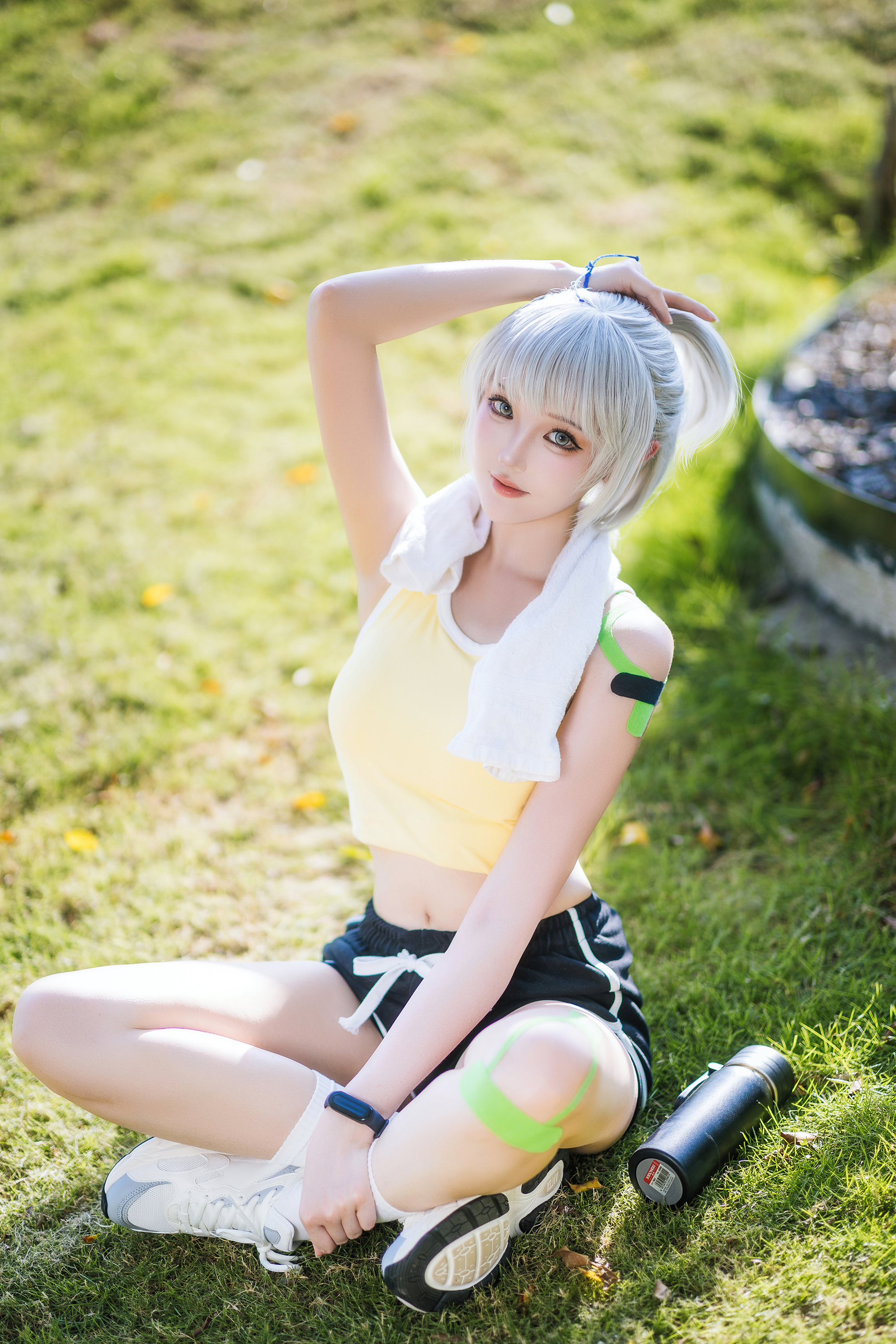 S[COS系]瓜希酱 COSPLAY写真 tu 正片欣赏 白月魁运动服