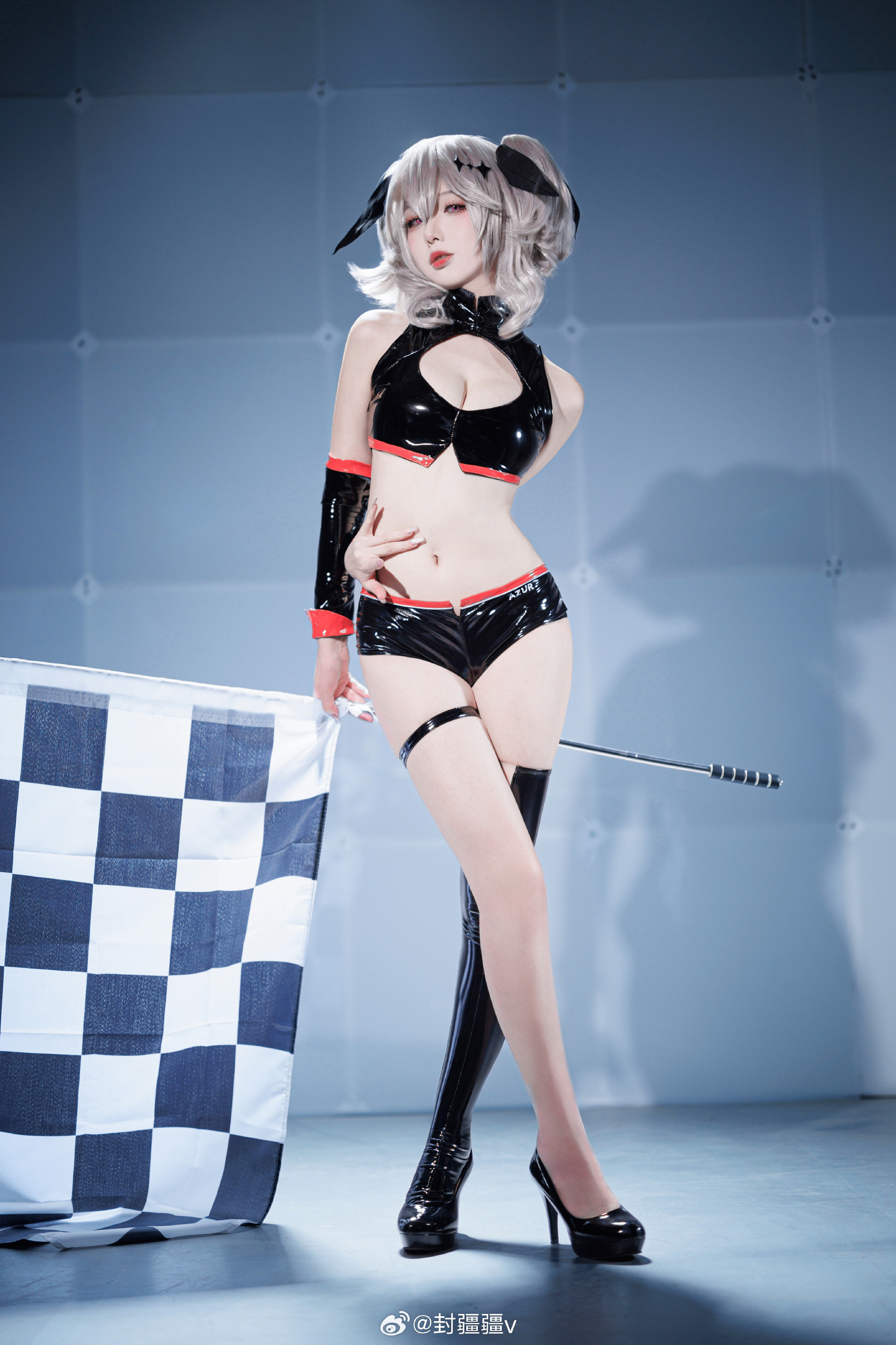 S[COS系] cos@封疆疆v 正片欣赏 cosplay 碧蓝航线 霞飞·祝福的起步冲刺 赛车娘