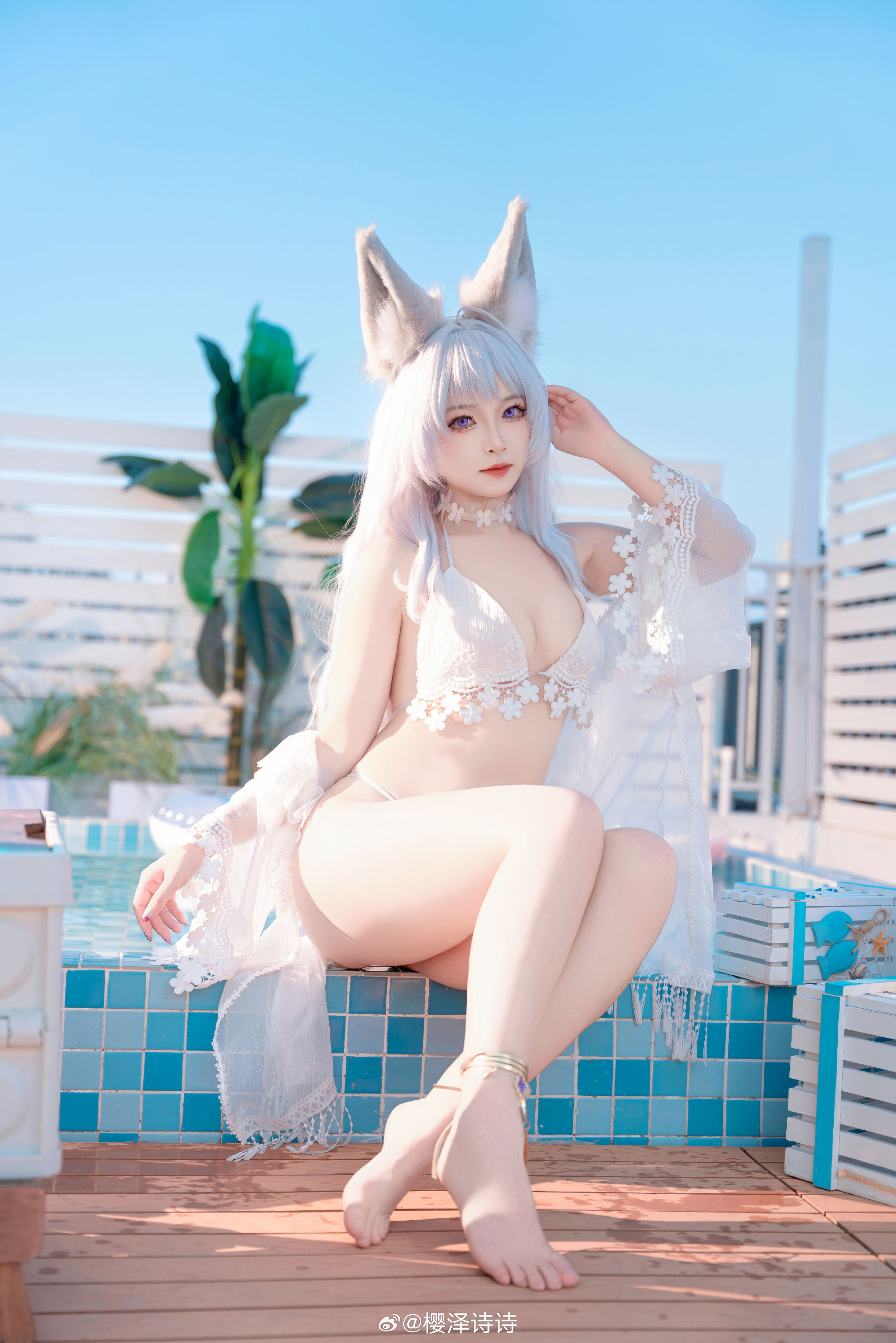 S[COS系] 樱泽诗诗 正片欣赏  COSPLAY 碧蓝航线 🤍白沙幽梦🤍