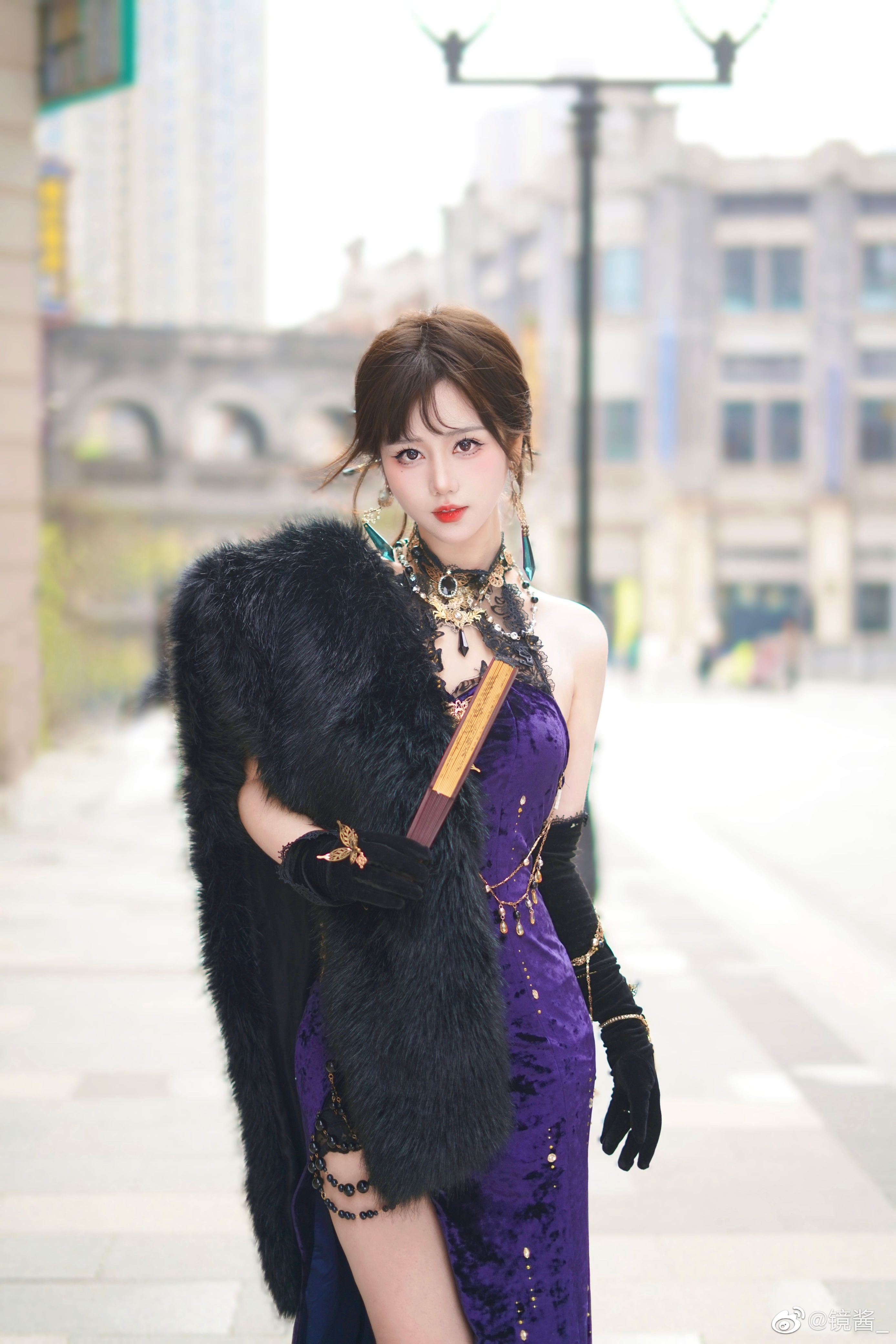 S[COS系] 镜酱 宝宝们 喜欢新中式旗袍吗 逆水寒-旗袍 正片欣赏