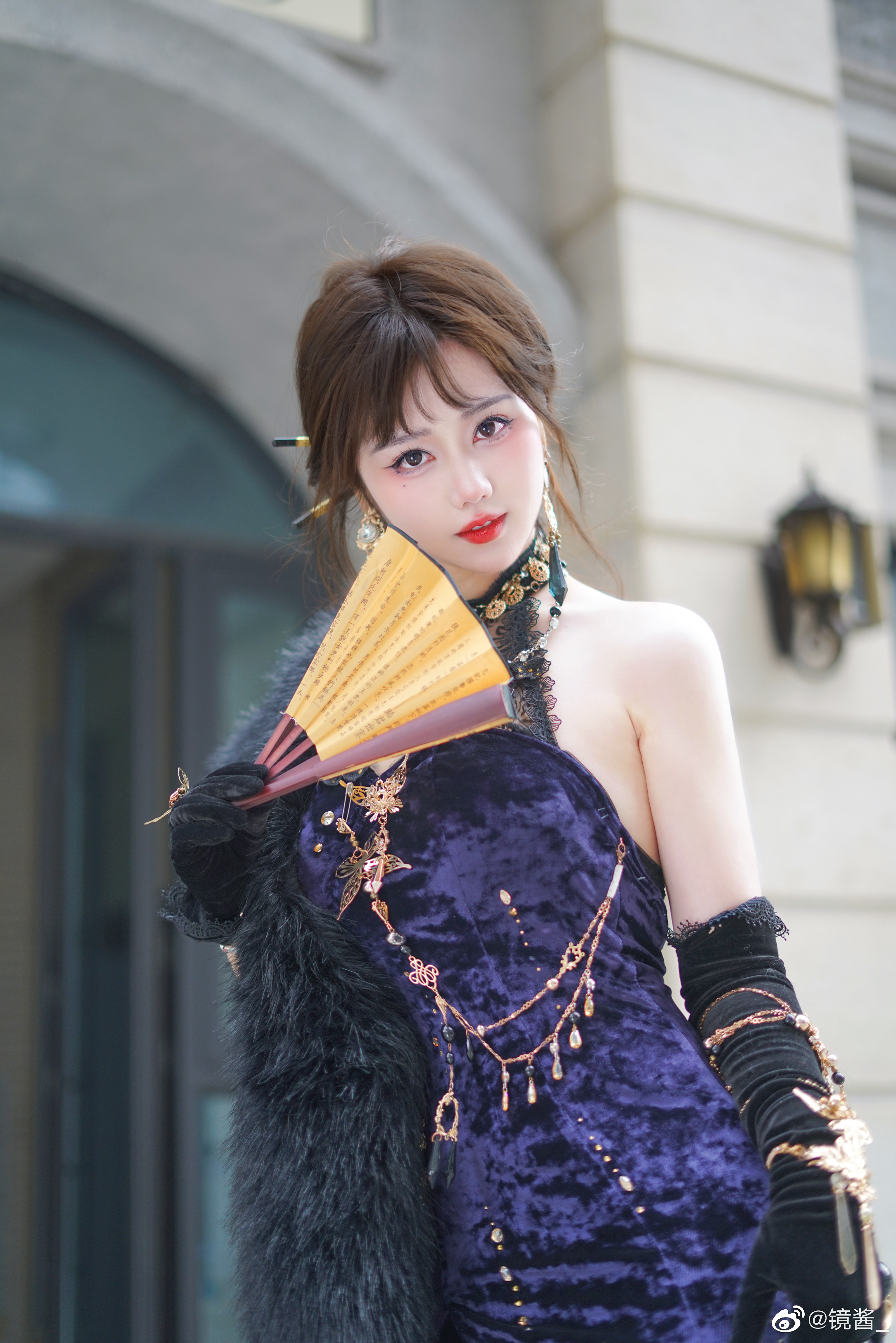 S[COS系] 镜酱 宝宝们 喜欢新中式旗袍吗 逆水寒-旗袍 正片欣赏