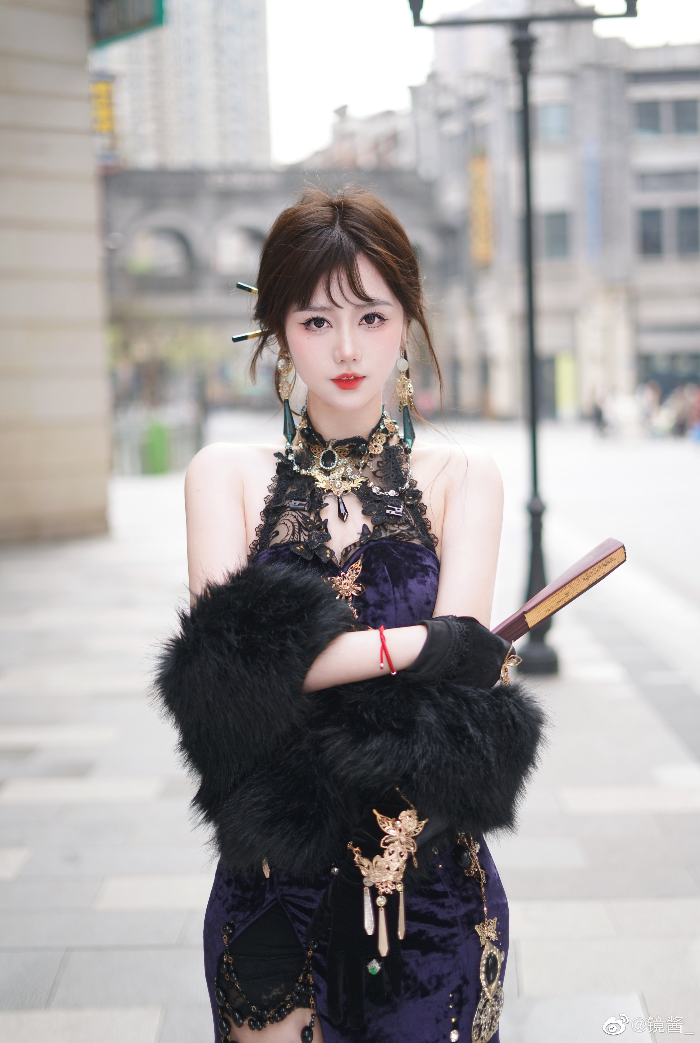 S[COS系] 镜酱 宝宝们 喜欢新中式旗袍吗 逆水寒-旗袍 正片欣赏