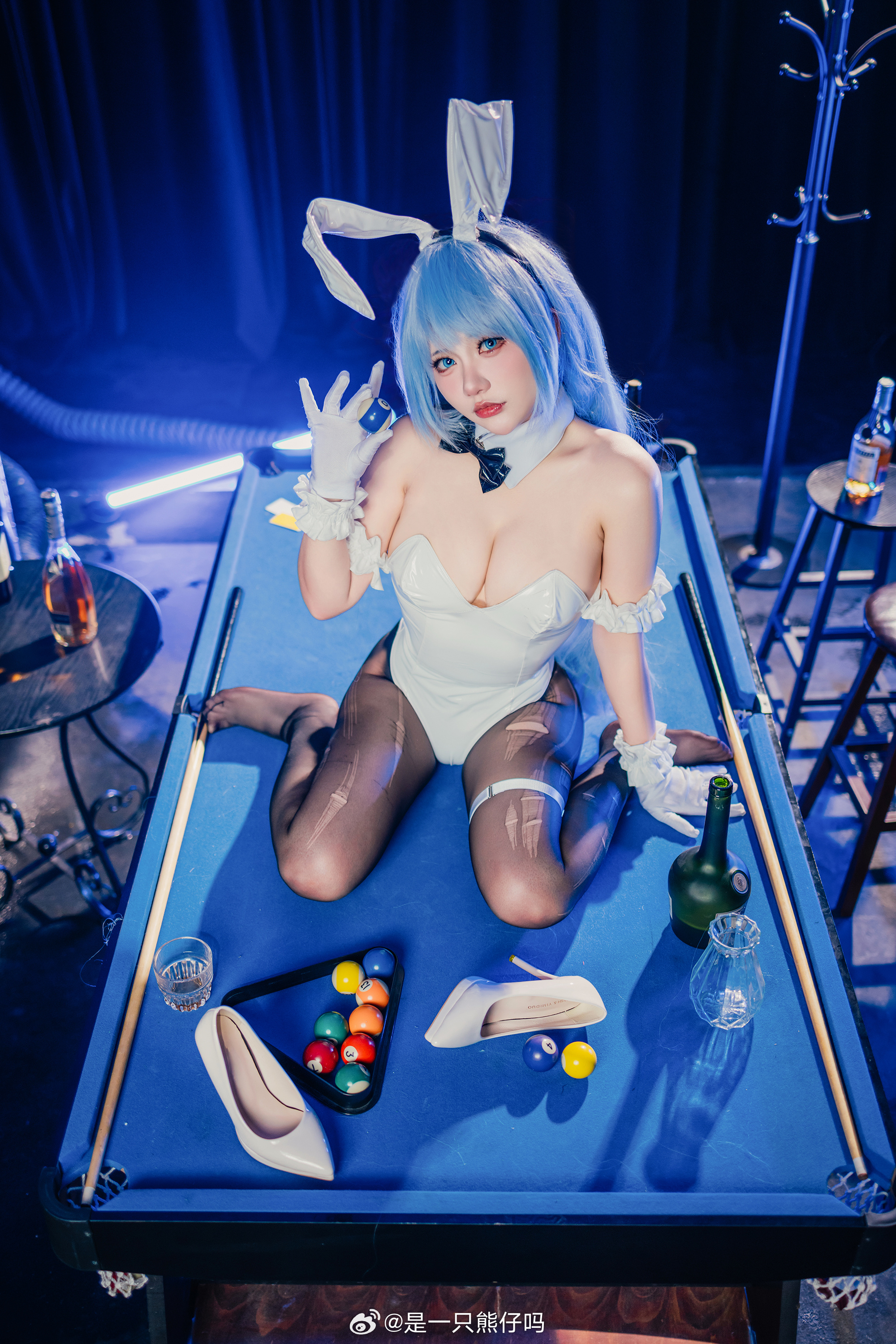 S[COS系]  是一只熊仔吗 正片欣赏 雅努斯@水獭仔仔子 台球桌上的🐱与🐰 碧蓝航线