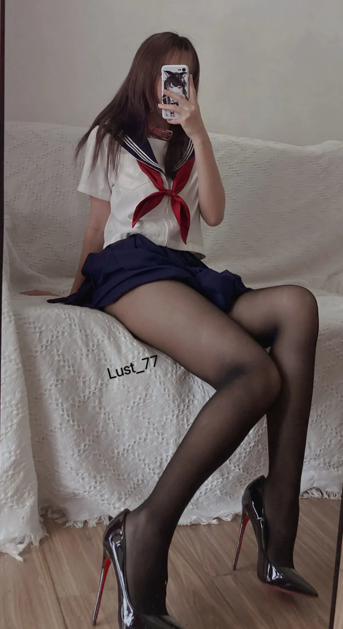 D[COS系] 柒柒要乖哦 风纪委员·连体白丝死库水 [60P-550M]