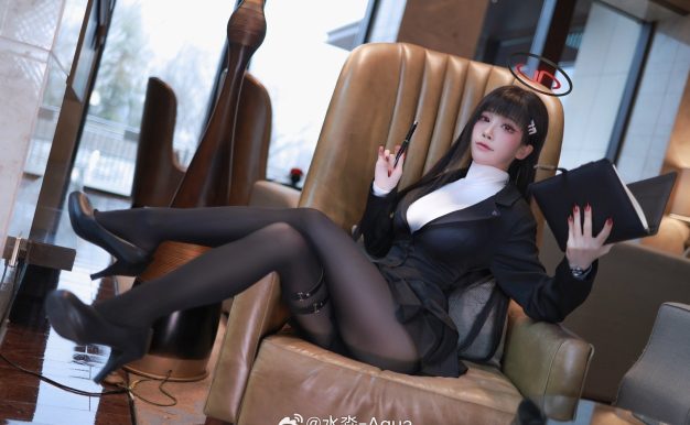 S[鉴赏] 水淼-Aqua cosplay 蔚蓝档案 调月莉音