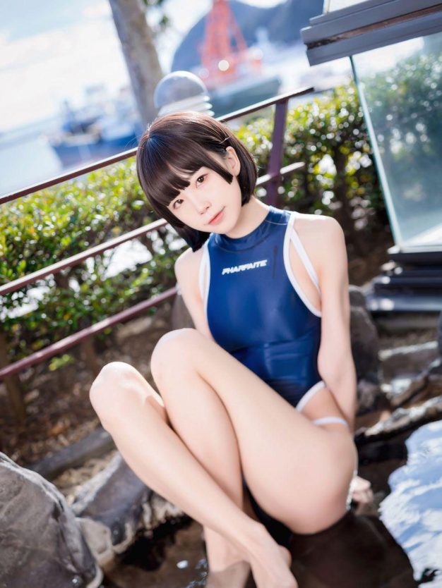 D[COS系]  水淼aqua cosplay 竞泳水着  [40P-585MB]