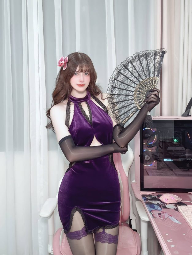 D[COS系] 鹿八岁baby 紫色韵味[64P4V-964M]