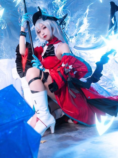 S[COS系] 狐玖玖 cosplay 正片欣赏 梦……你会有怎样一个梦呢？ 明日方舟 浊心斯卡蒂