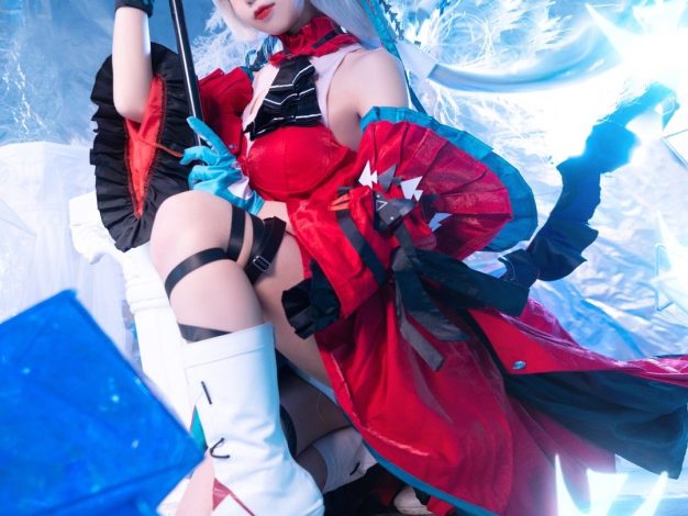 S[COS系] 狐玖玖 cosplay 正片欣赏 梦……你会有怎样一个梦呢？ 明日方舟 浊心斯卡蒂