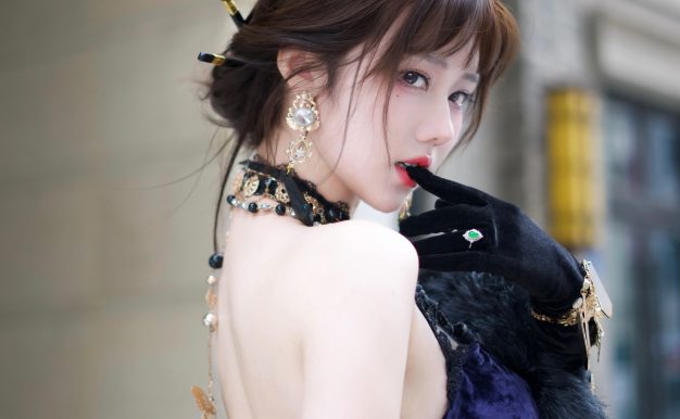 S[COS系] 镜酱 宝宝们 喜欢新中式旗袍吗 逆水寒-旗袍 正片欣赏